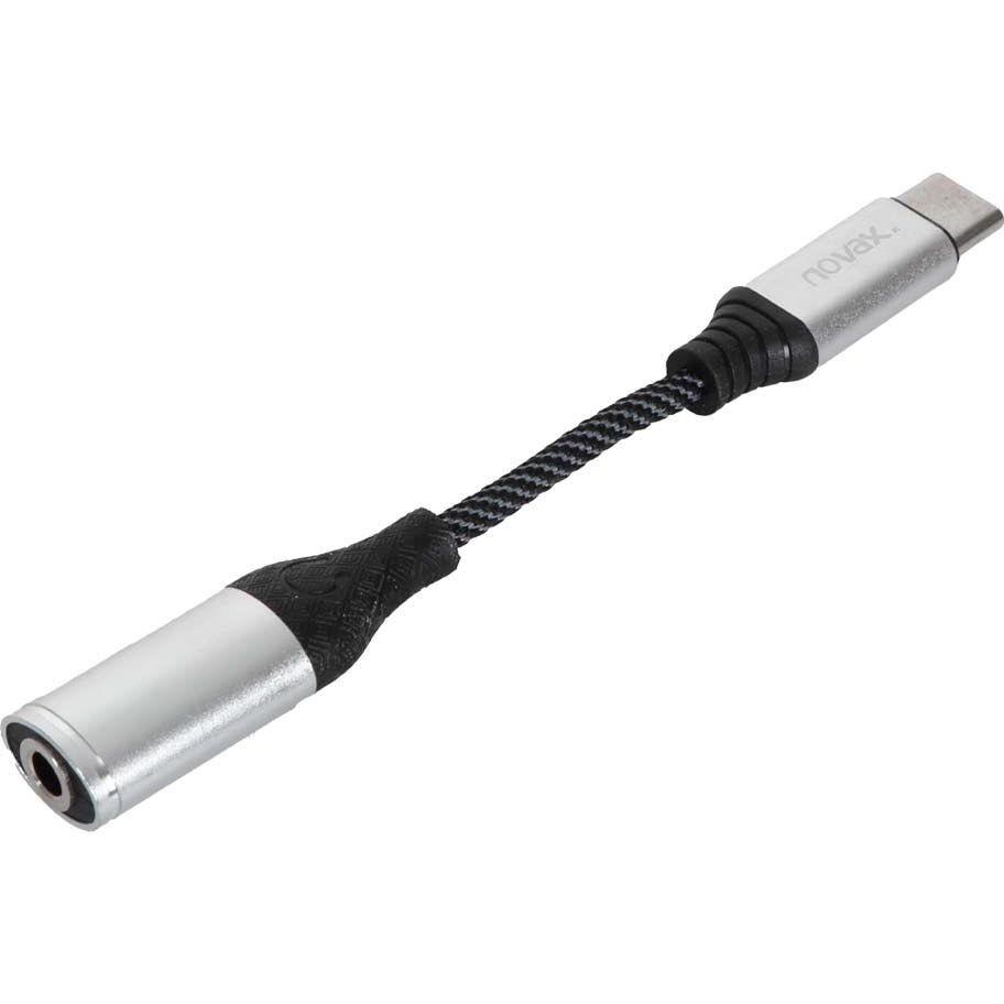 تبدیل Type C به جک ۳.۵ میلی&zwnj;متری نواکس  مدل NOVAX AUDIO OT-04 طول ۱۰ سانتی&zwnj;متر