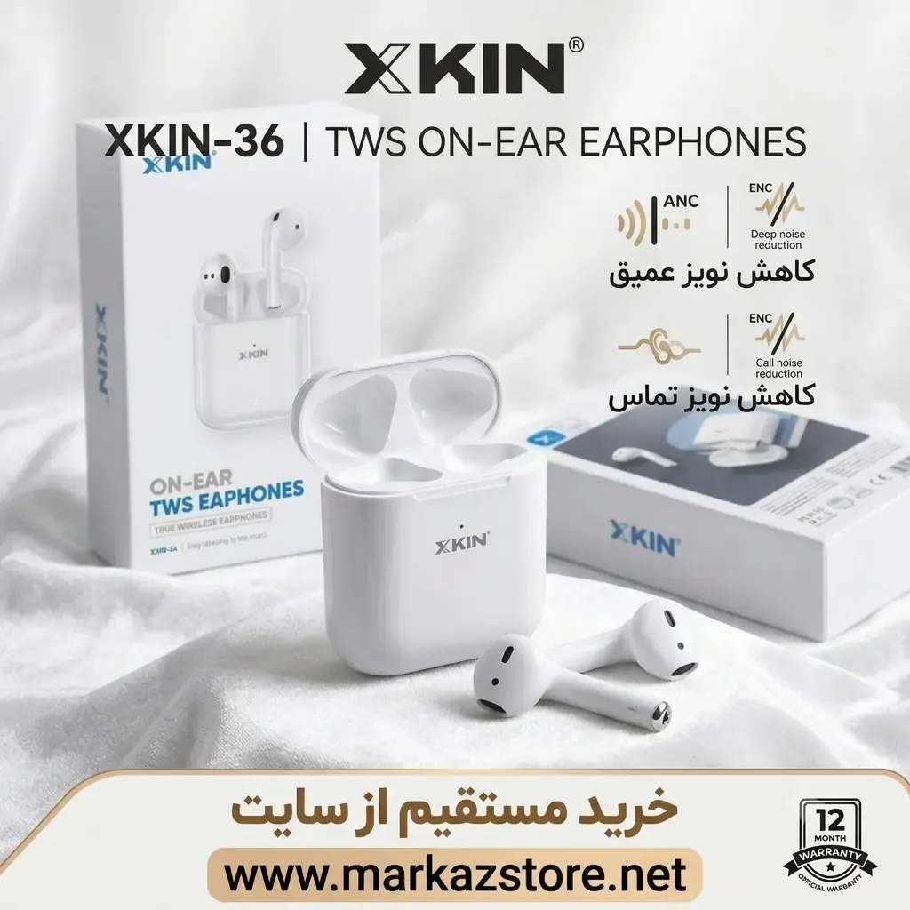 کیس شارژ و ایرپادهای هندزفری ایکس کین 36