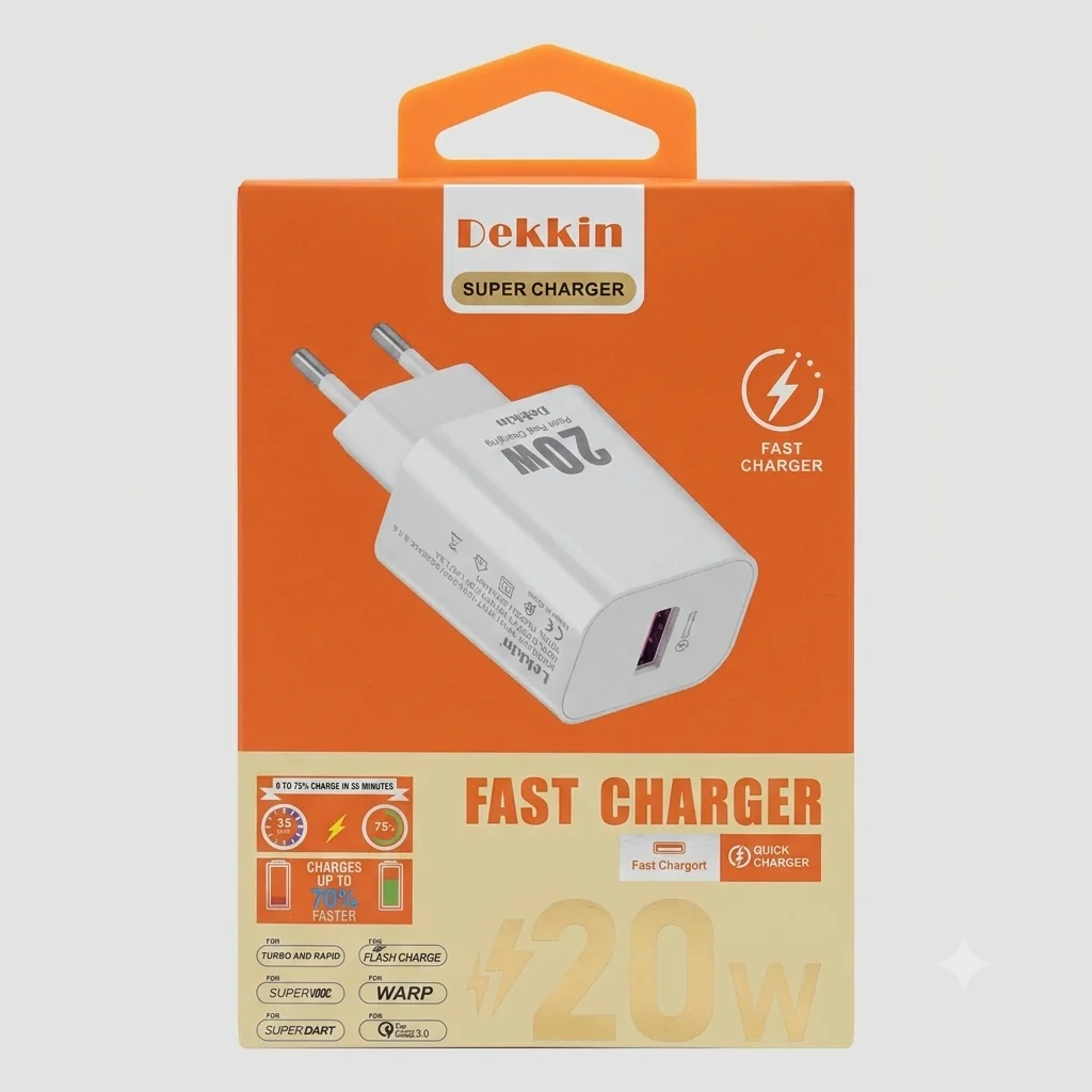 شارژر دیواری سوپر فست Dekkin مدل DK-7898 20W