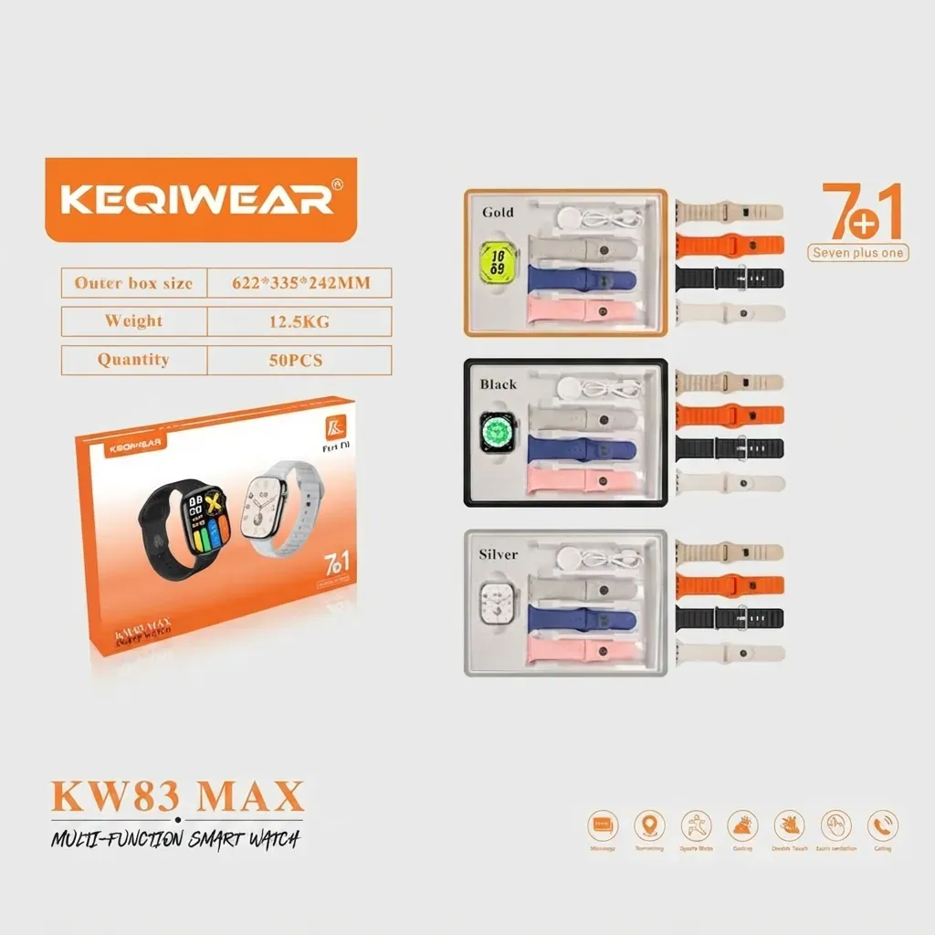 ساعت هوشمند KEQIWEAR مدل KW83 MAX