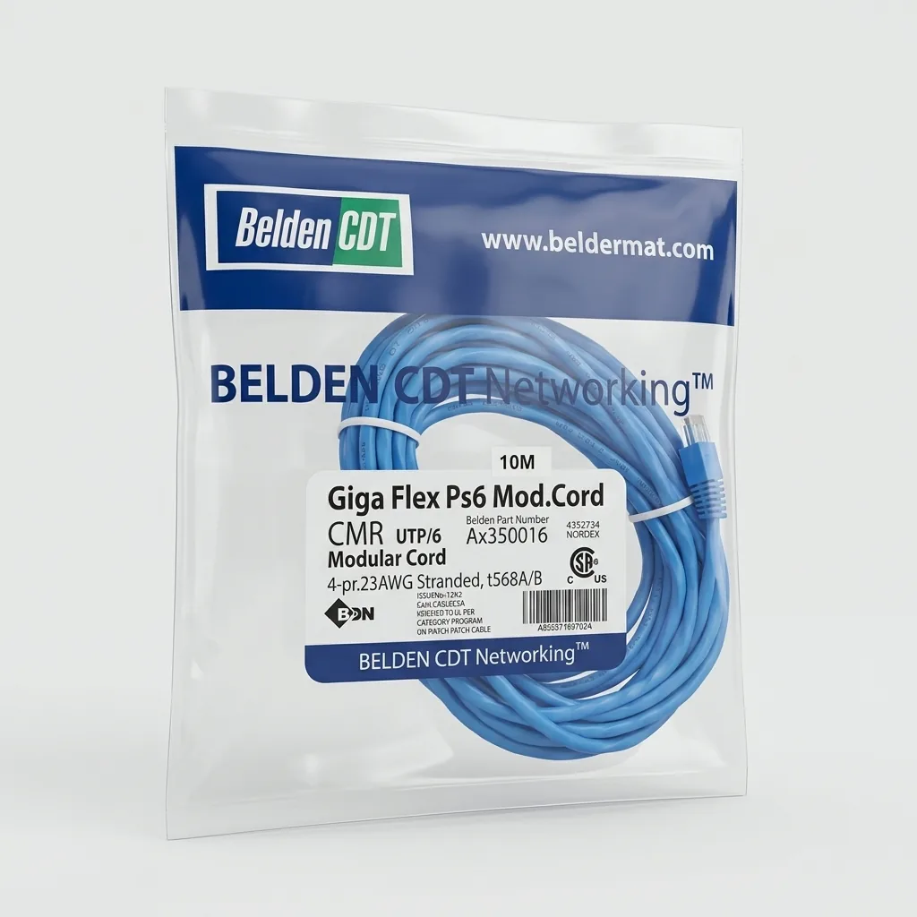 کابل شبکه ۱۰ متری Belden CDT Giga Flex PS6