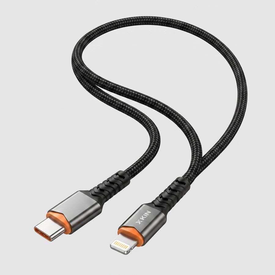 کابل تبدیل Type-C به لایتنینگ ۲۱ سانتی‌متری ۲۷ وات اکس‌کین مدل XK-X161