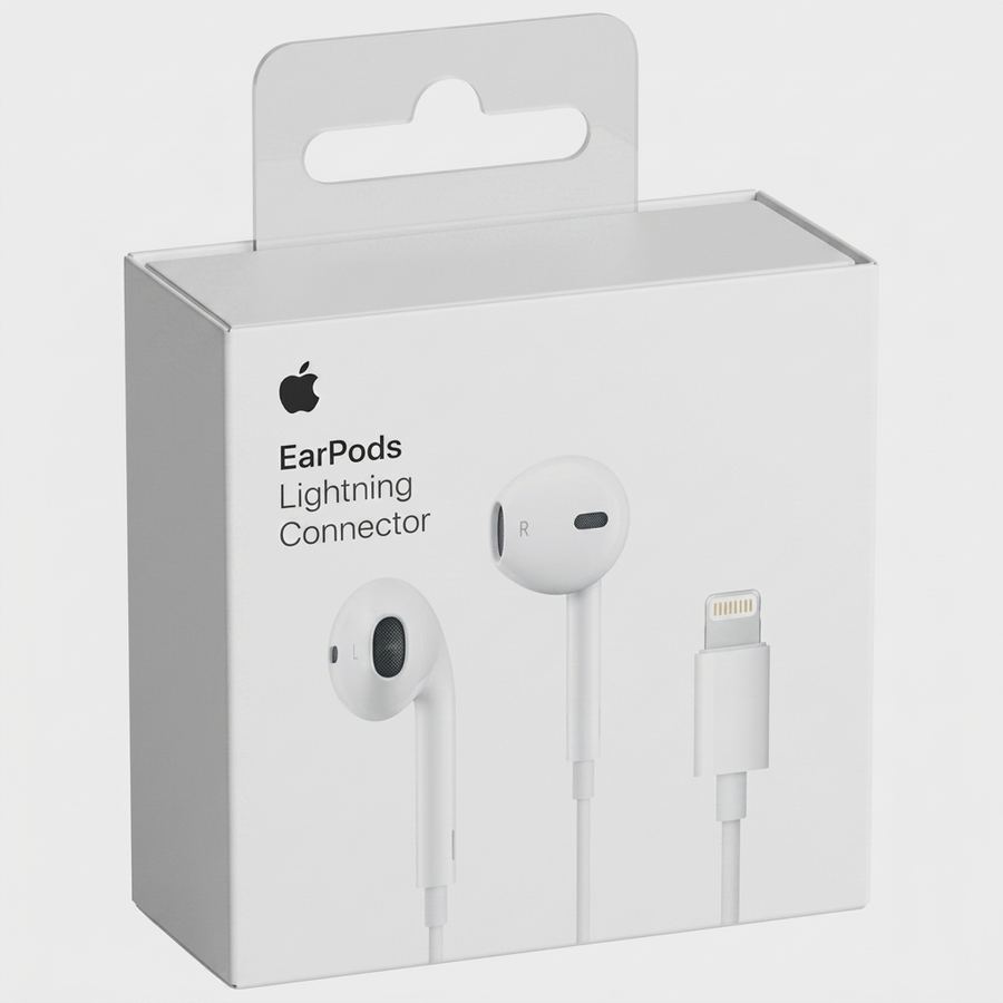 هندزفری اپل EarPods با کانکتور لایتنینگ، بسته‌بندی اصلی